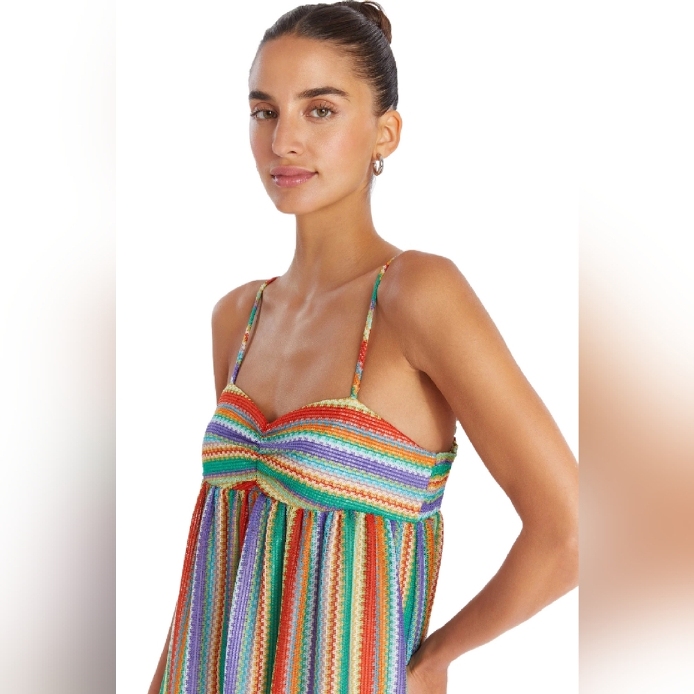 Amanda Uprichard Multicolor Striped Maxi Dress - Picture 8 of 11